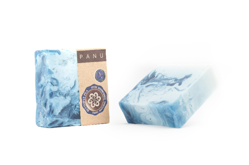 Butterfly pea square soap